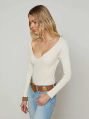 Winona Bodysuit in Ivory | L'AGENCE near me