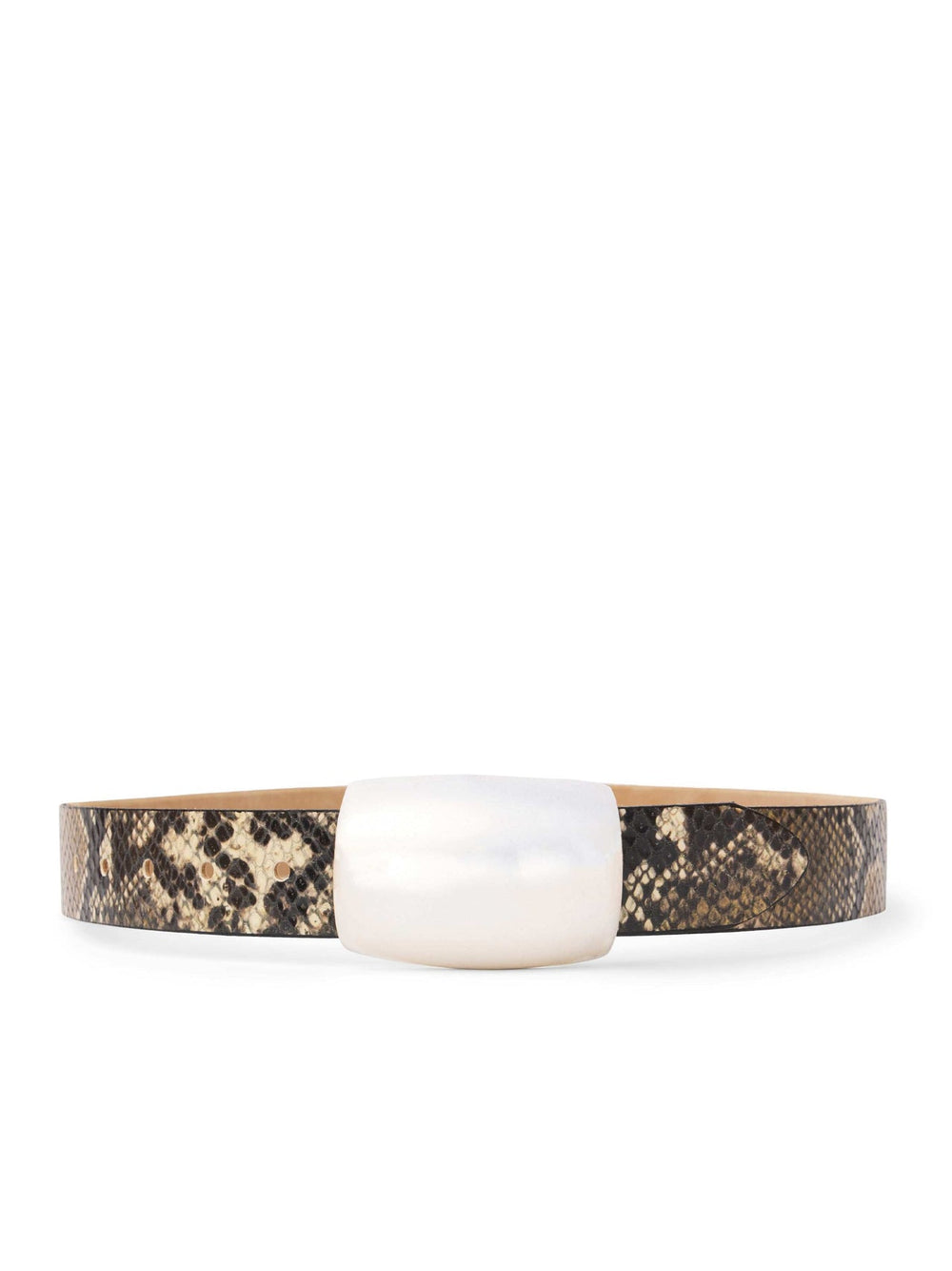 Milou Belt in Dark Snake Embossed | L'AGENCE online