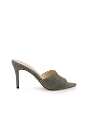 Lolita Suede Open-Toe Mule in Light Brigade Suede | L'AGENCE near me