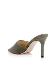 Lolita Suede Open-Toe Mule in Light Brigade Suede | L'AGENCE near me