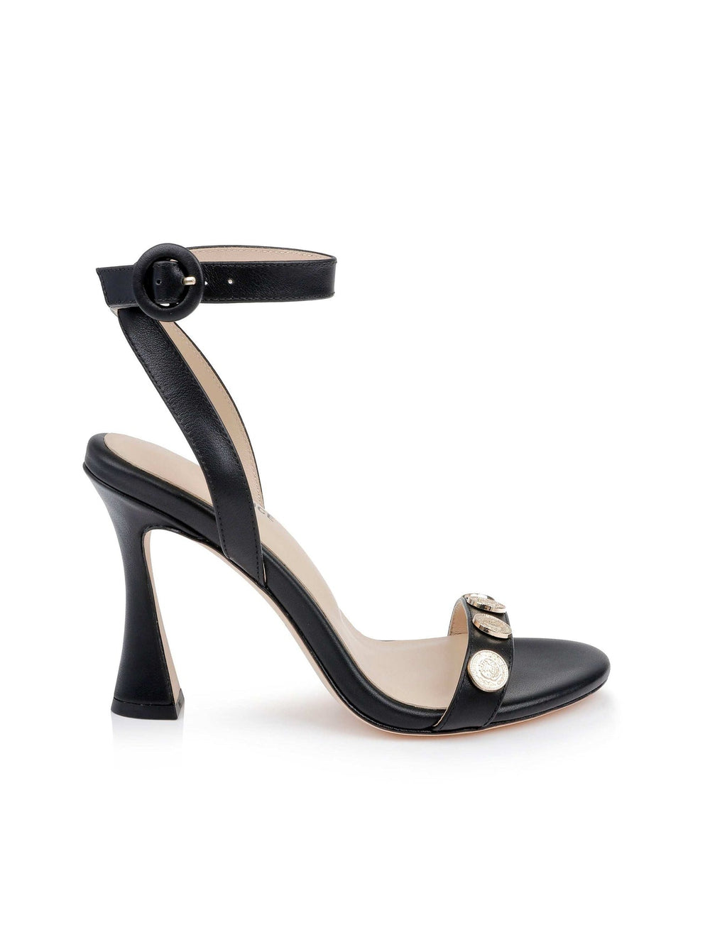 Harriett Leather Sandal in Black Leather | L'AGENCE Women