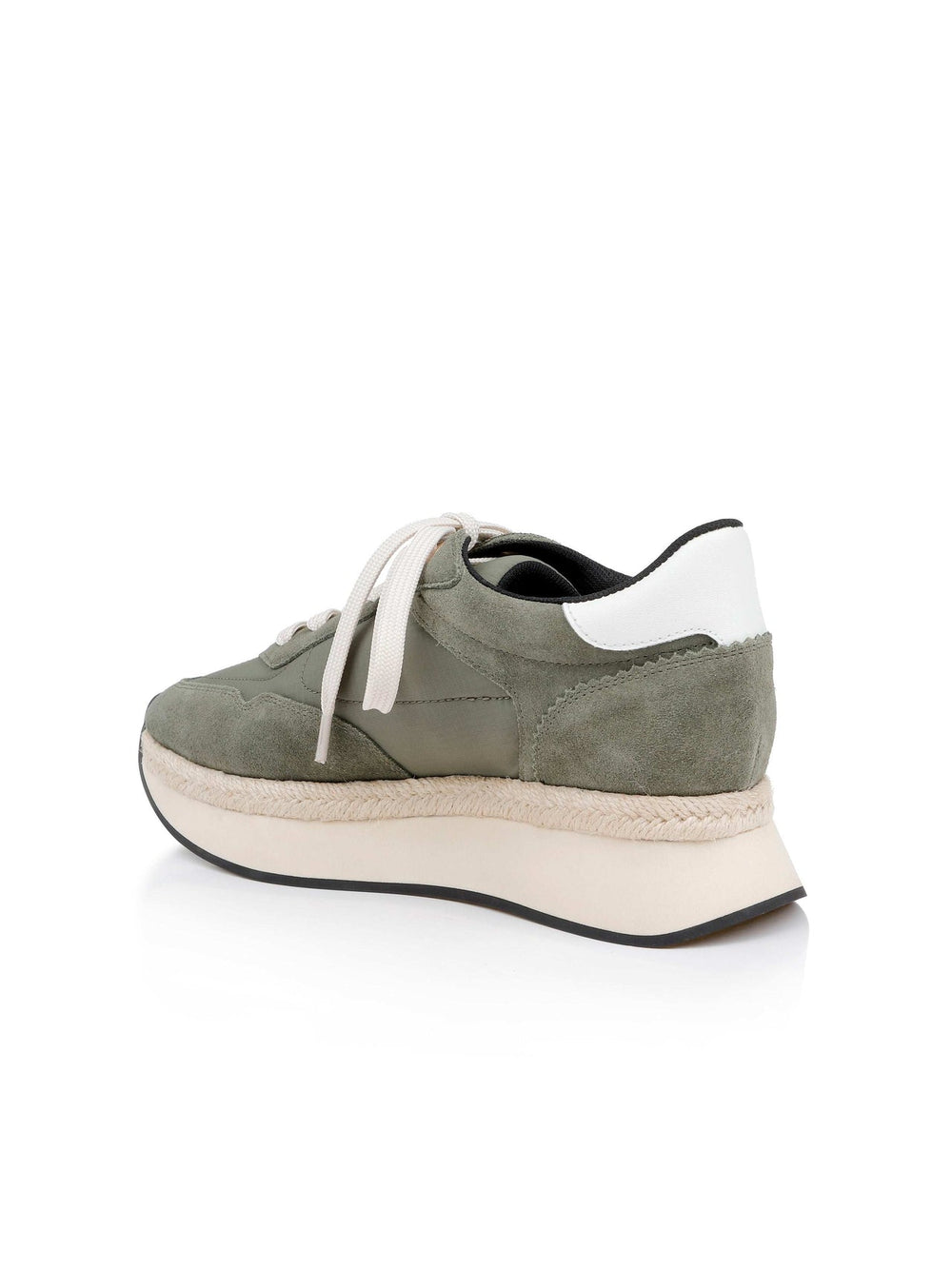 Ivone Platform Sneaker in Light Brigade Suede | L'AGENCE Women