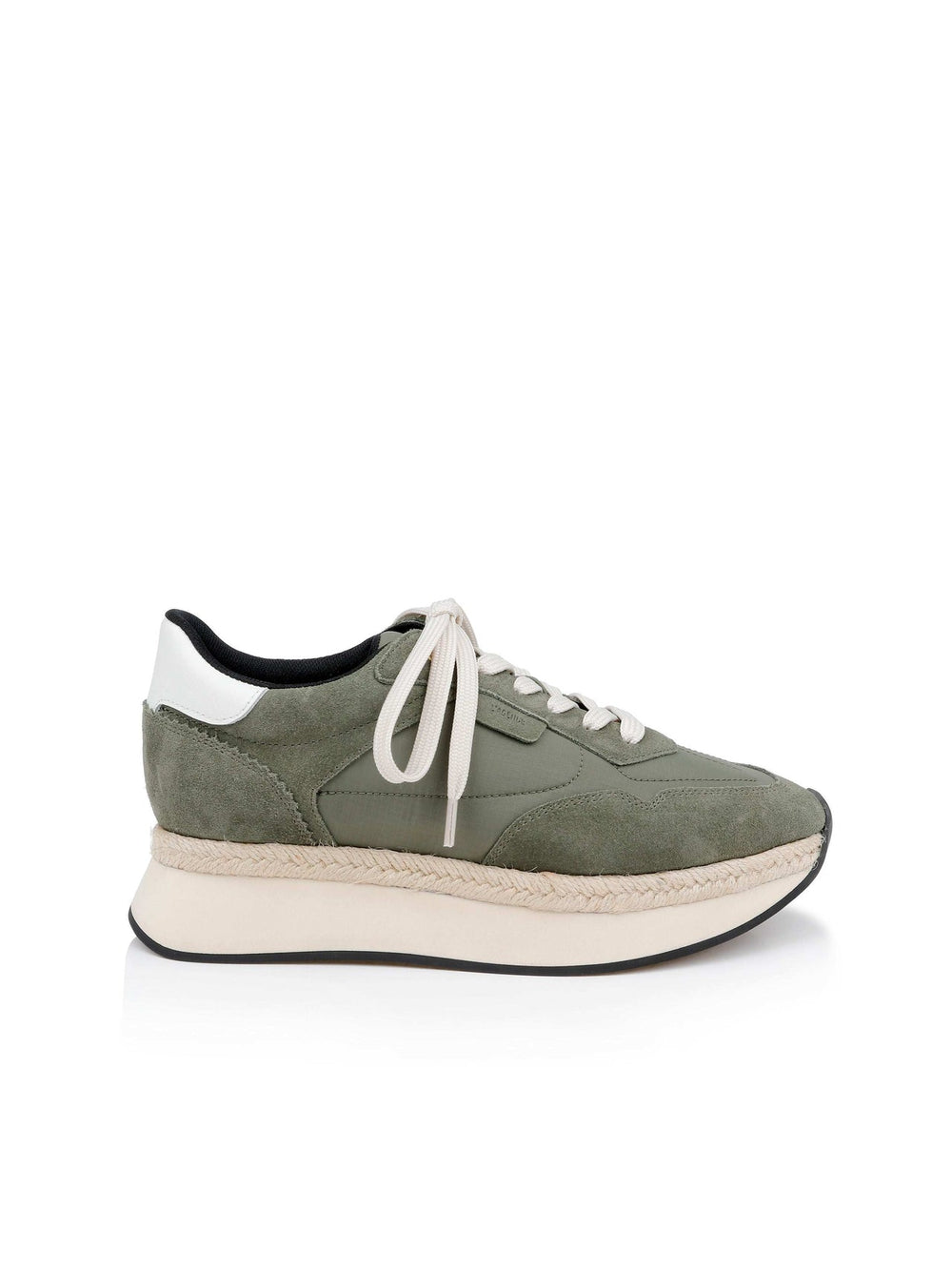 Ivone Platform Sneaker in Light Brigade Suede | L'AGENCE Women