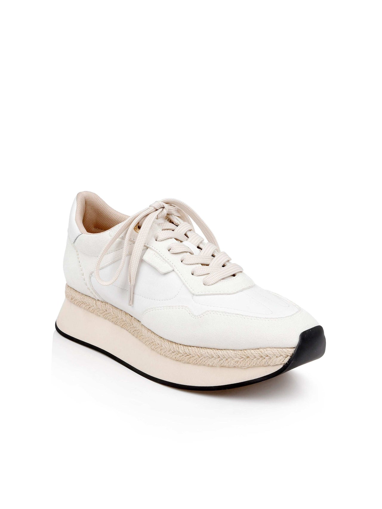 Ivone Platform Sneaker in Vintage White Suede | L'AGENCE discount