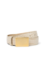 Amerie Belt in Ivory Croc Embossed | L'AGENCE for sale