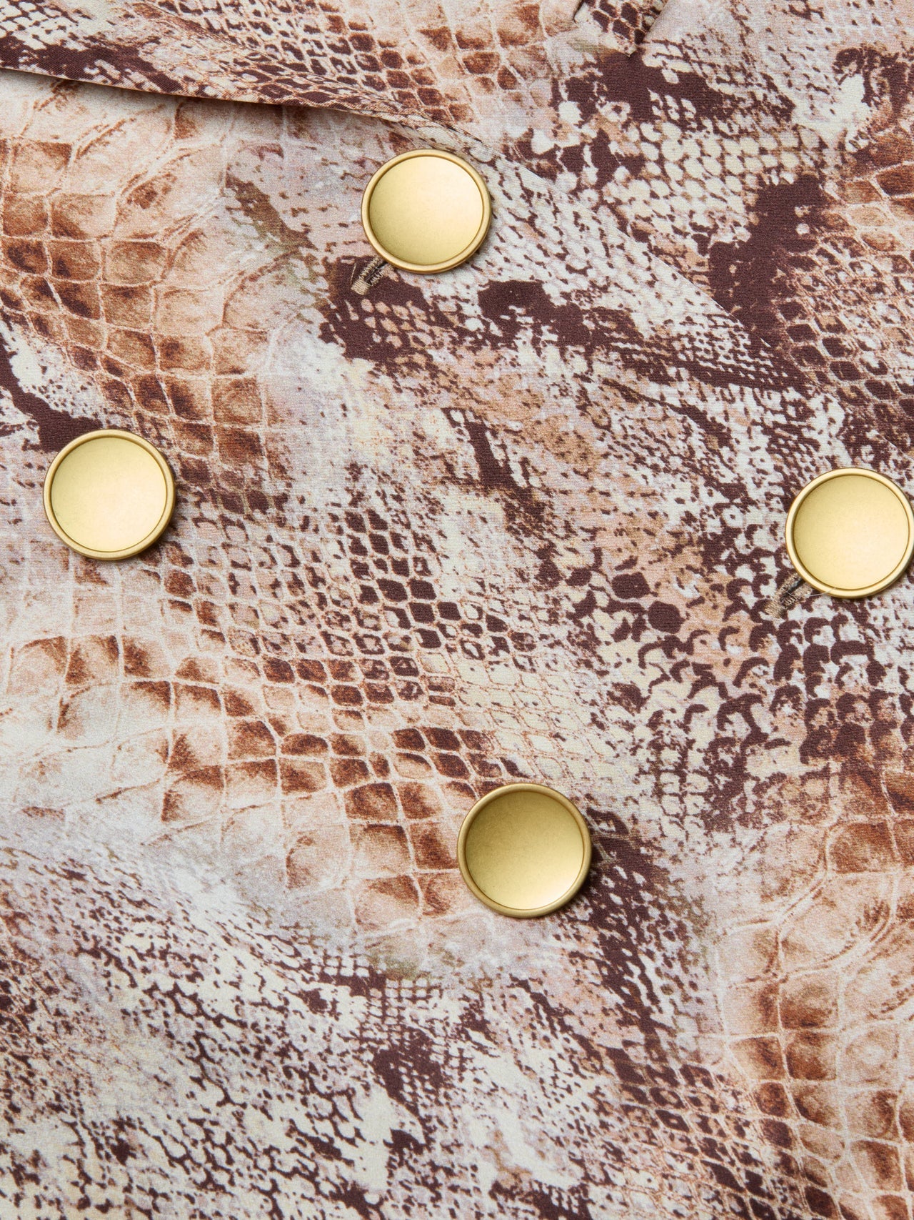 Colin Silk Blazer in Tan Multi Western Snake | L'AGENCE US