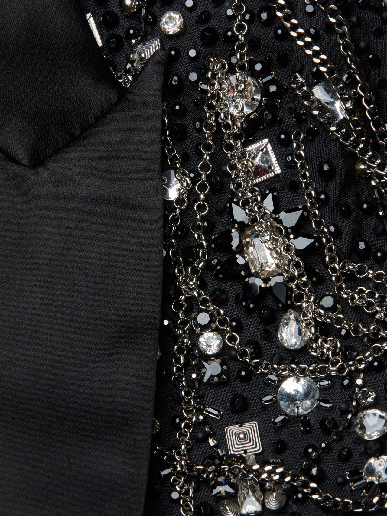 Soma Embellished Blazer in Crystal/Chain Embellishment | L'AGENCE sale