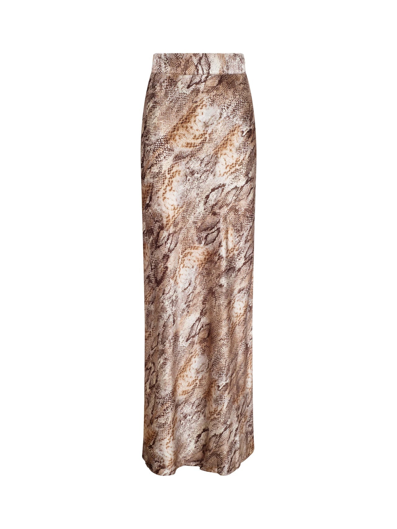 Ryker Silk Maxi Skirt in Tan Multi Western Snake | L'AGENCE sale