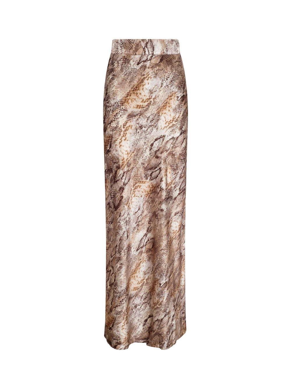 Ryker Silk Maxi Skirt in Tan Multi Western Snake | L'AGENCE sale