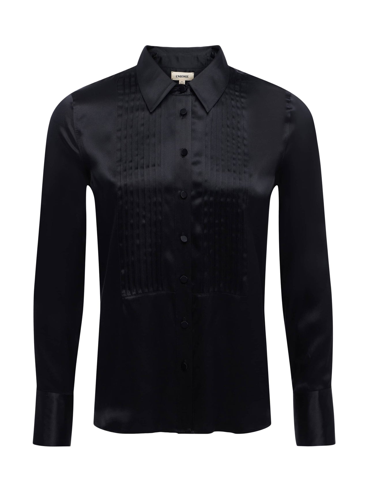 Divya Silk Shirt in Black | L'AGENCE near me