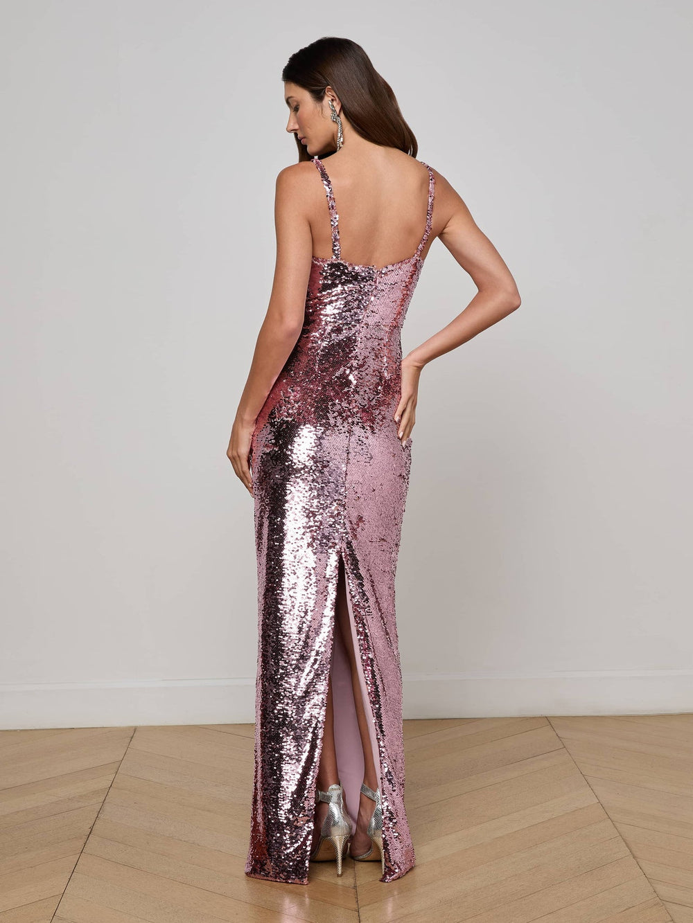 Karma Sequin Maxi Dress in Light Mauve | L'AGENCE near me