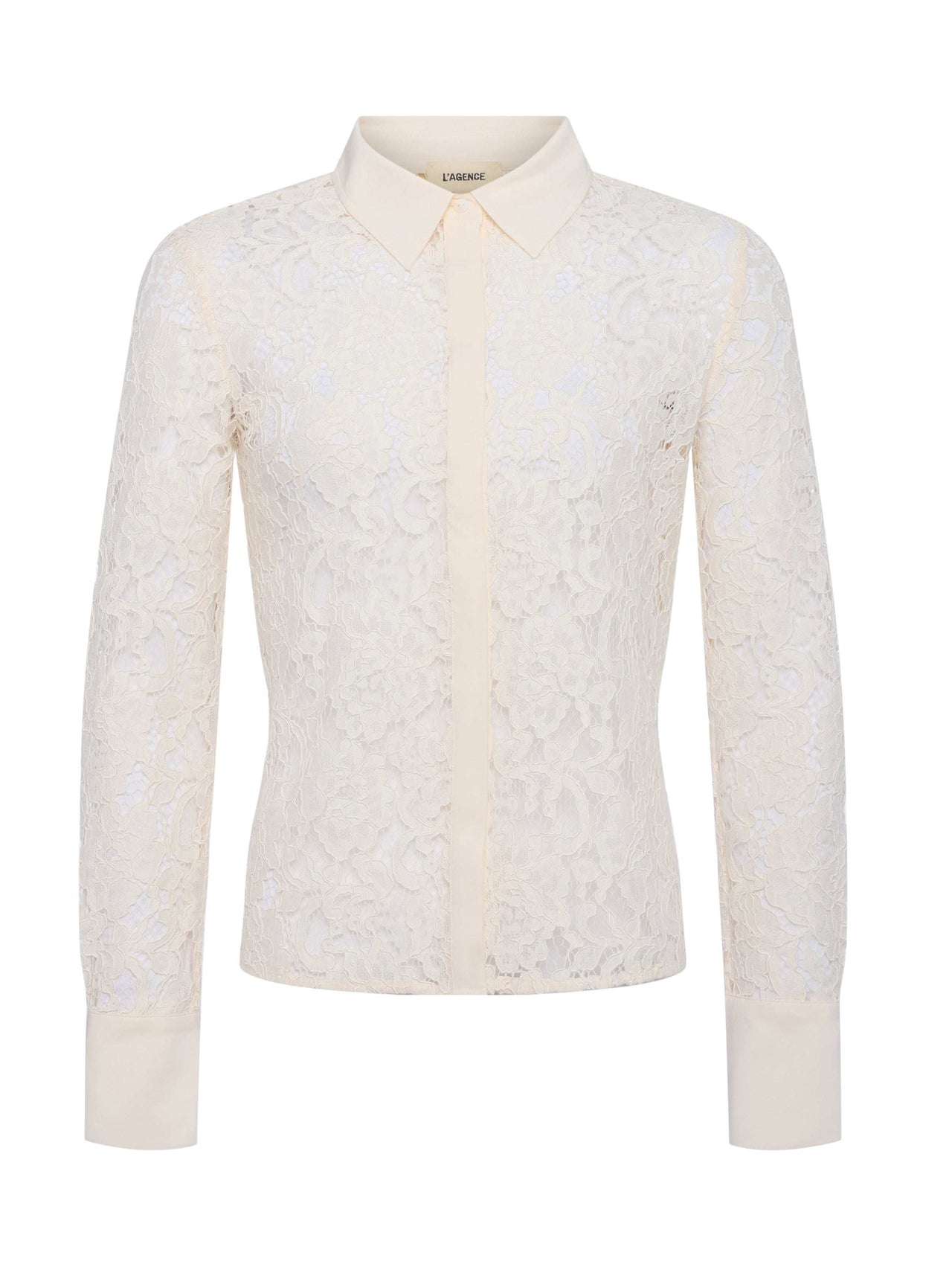 Maia Lace Blouse in Vintage White | L'AGENCE Women