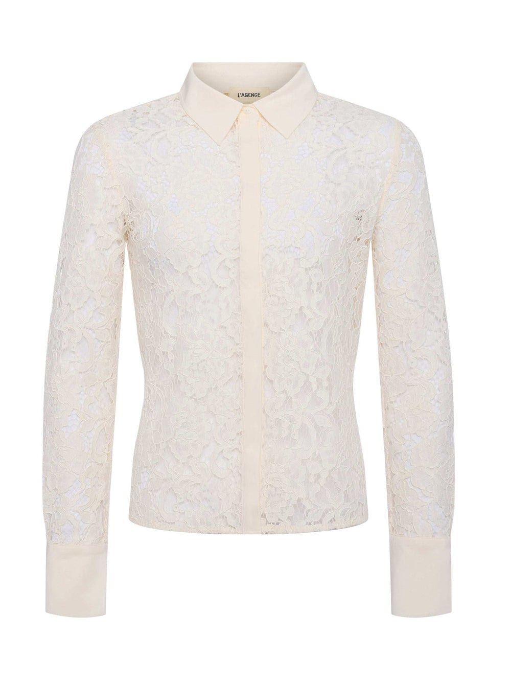 Maia Lace Blouse in Vintage White | L'AGENCE Women