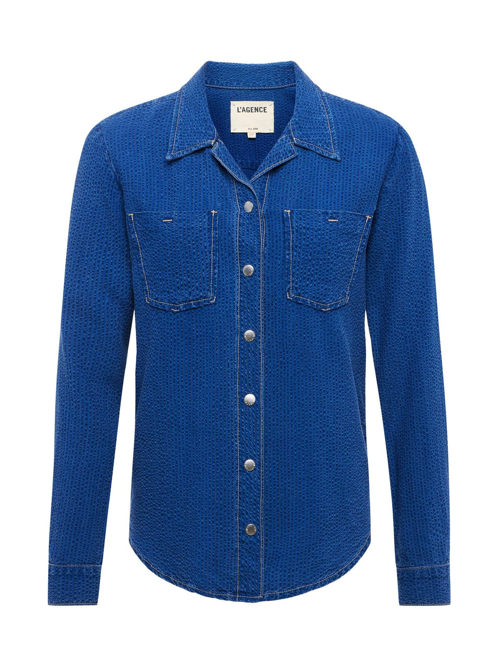 Isla Chambray Shirt in Heron | L'AGENCE for sale