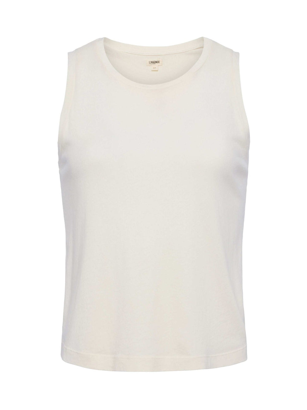 Mikaela Cotton Tank in Light Pearl | L'AGENCE sale
