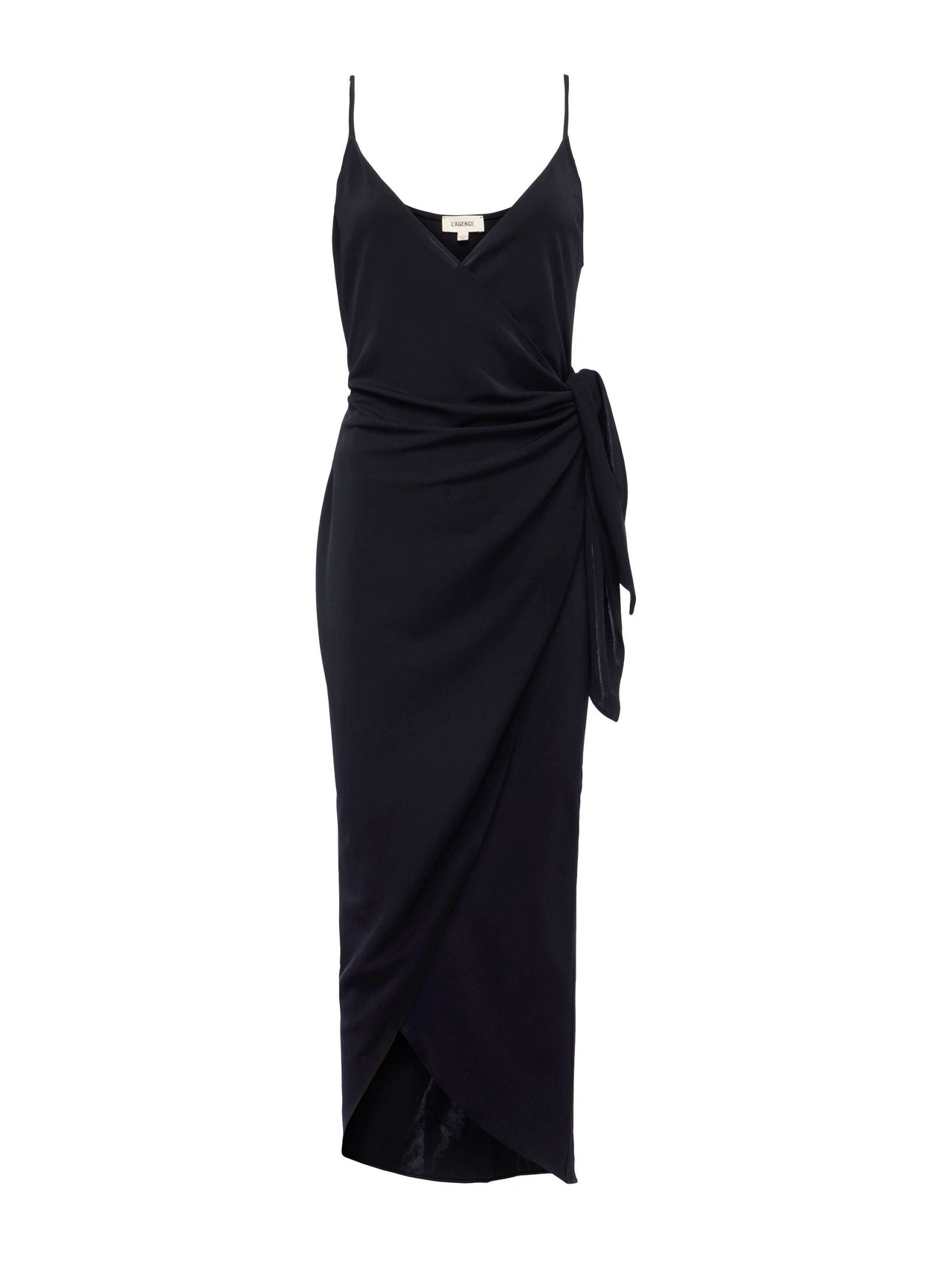Amilia Wrap Dress in Black | L'AGENCE sale