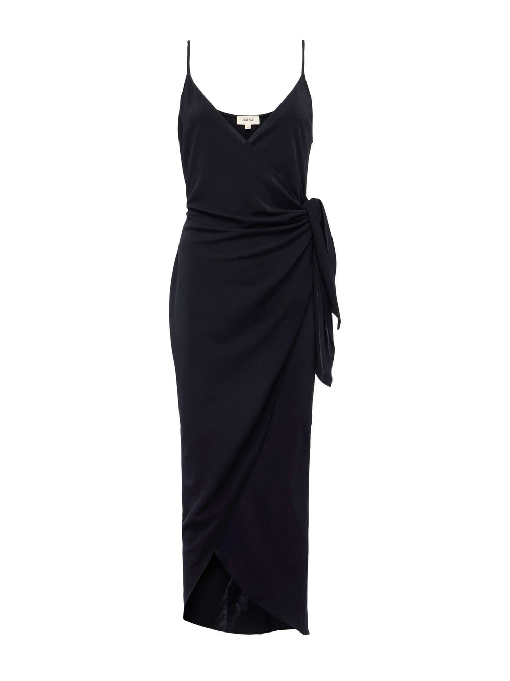 Amilia Wrap Dress in Black | L'AGENCE sale