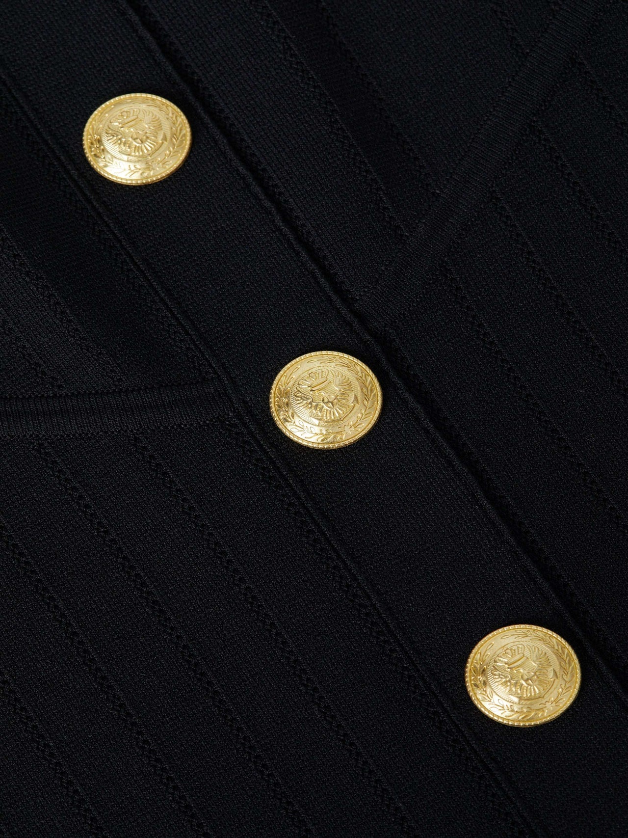 Soleil Knit Dress in Black/Gold | L'AGENCE Women
