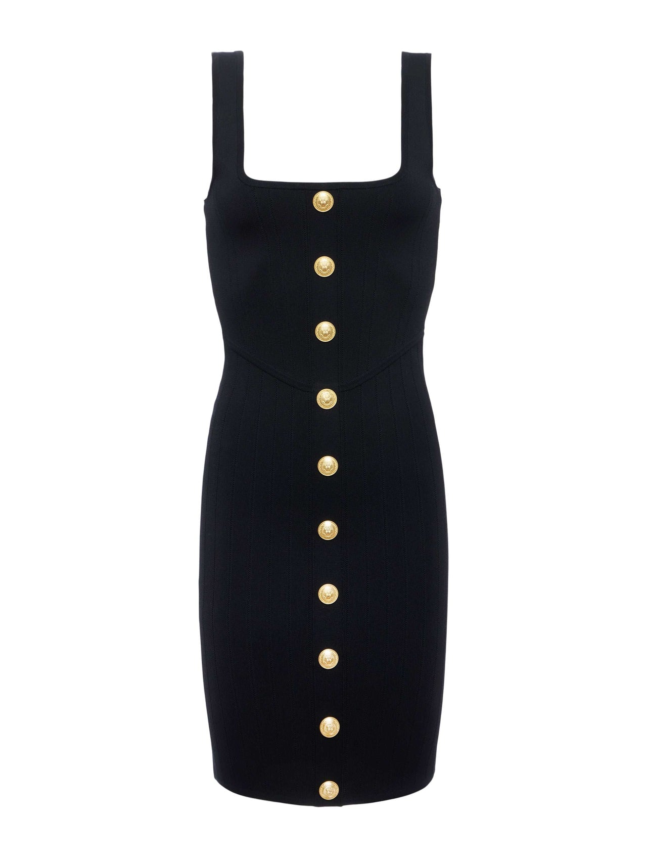 Soleil Knit Dress in Black/Gold | L'AGENCE Women