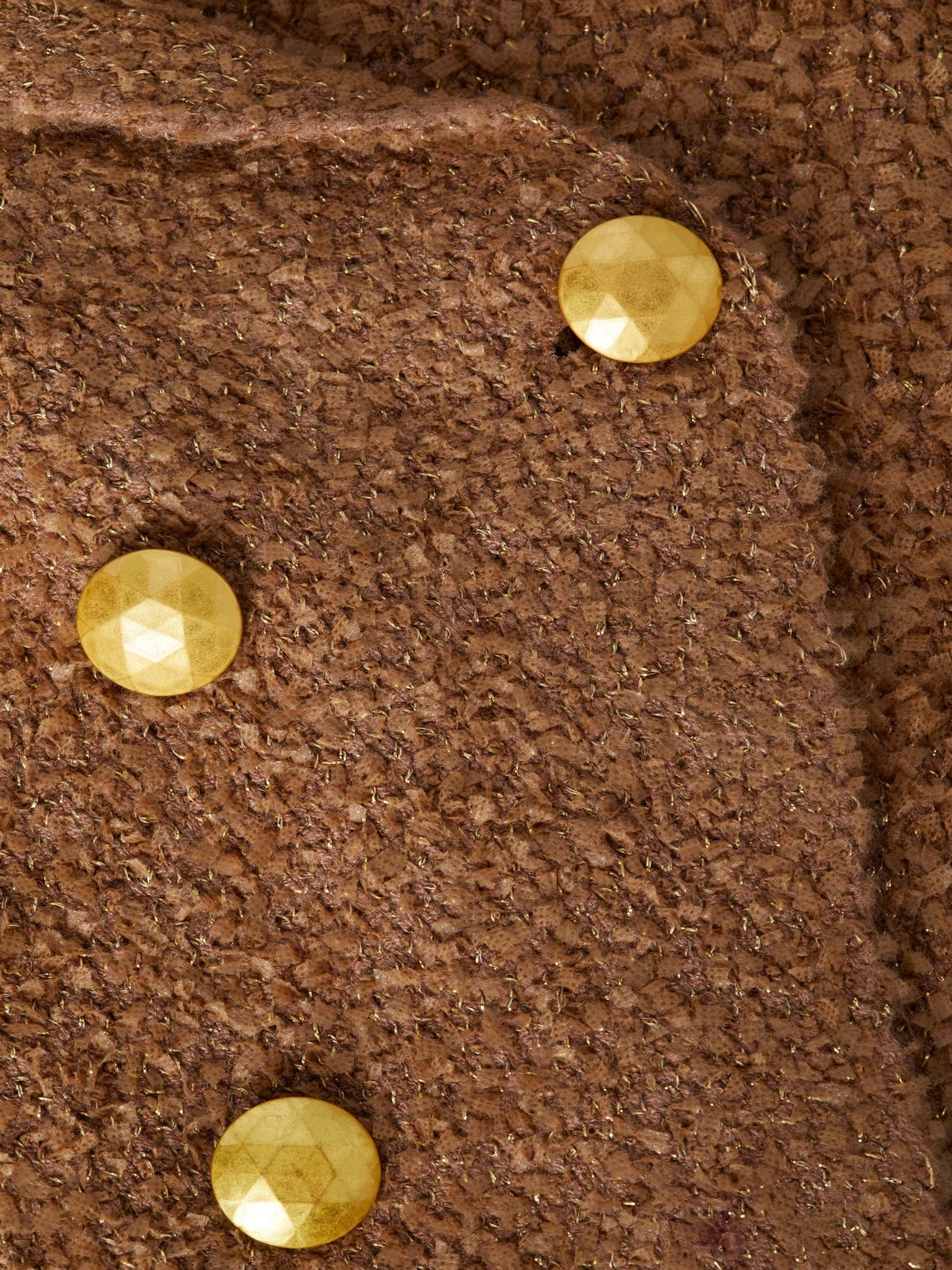 Bethany Knit Blazer in Dark Cappuccino/Gold | L'AGENCE sale