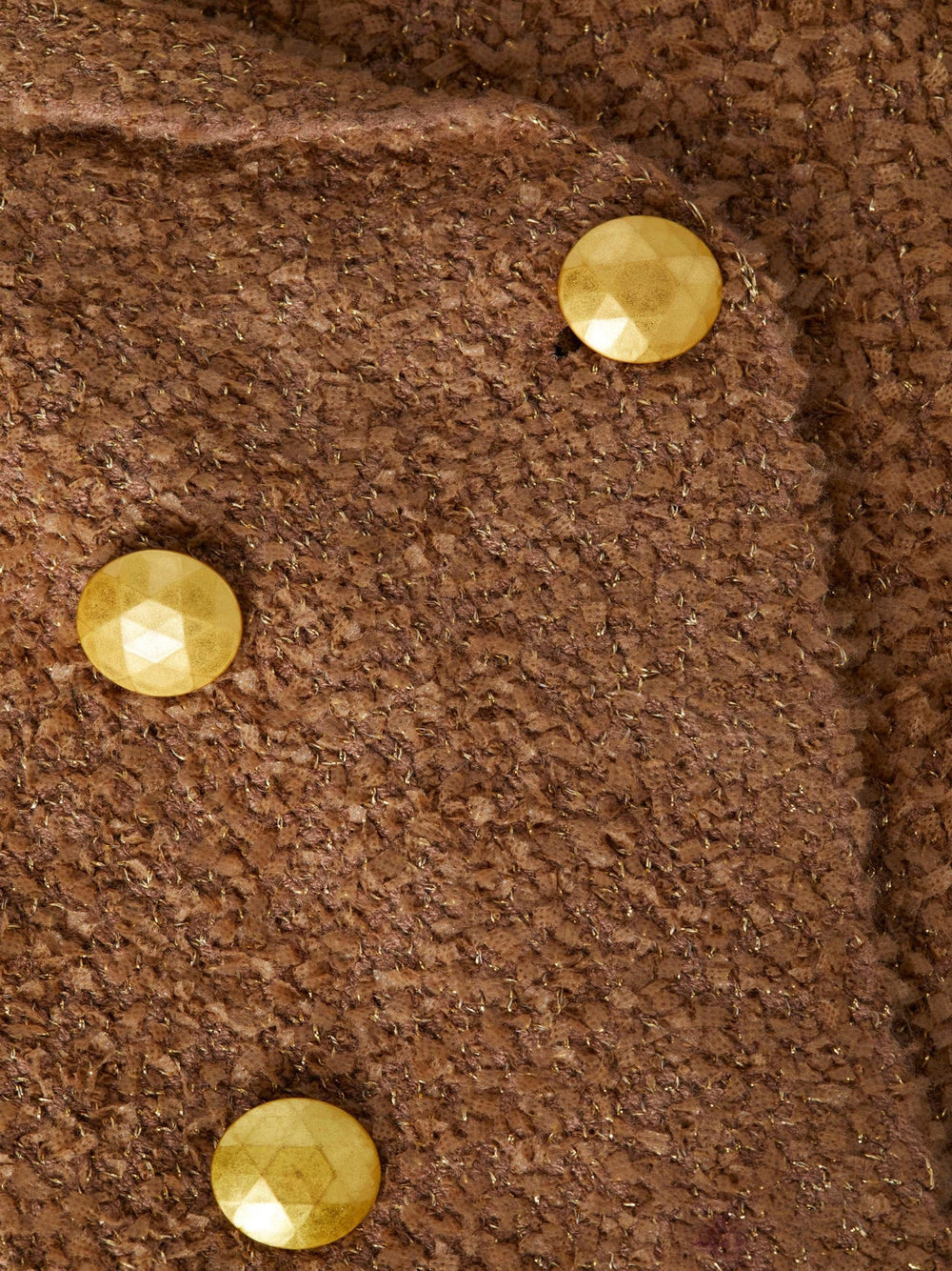 Bethany Knit Blazer in Dark Cappuccino/Gold | L'AGENCE sale