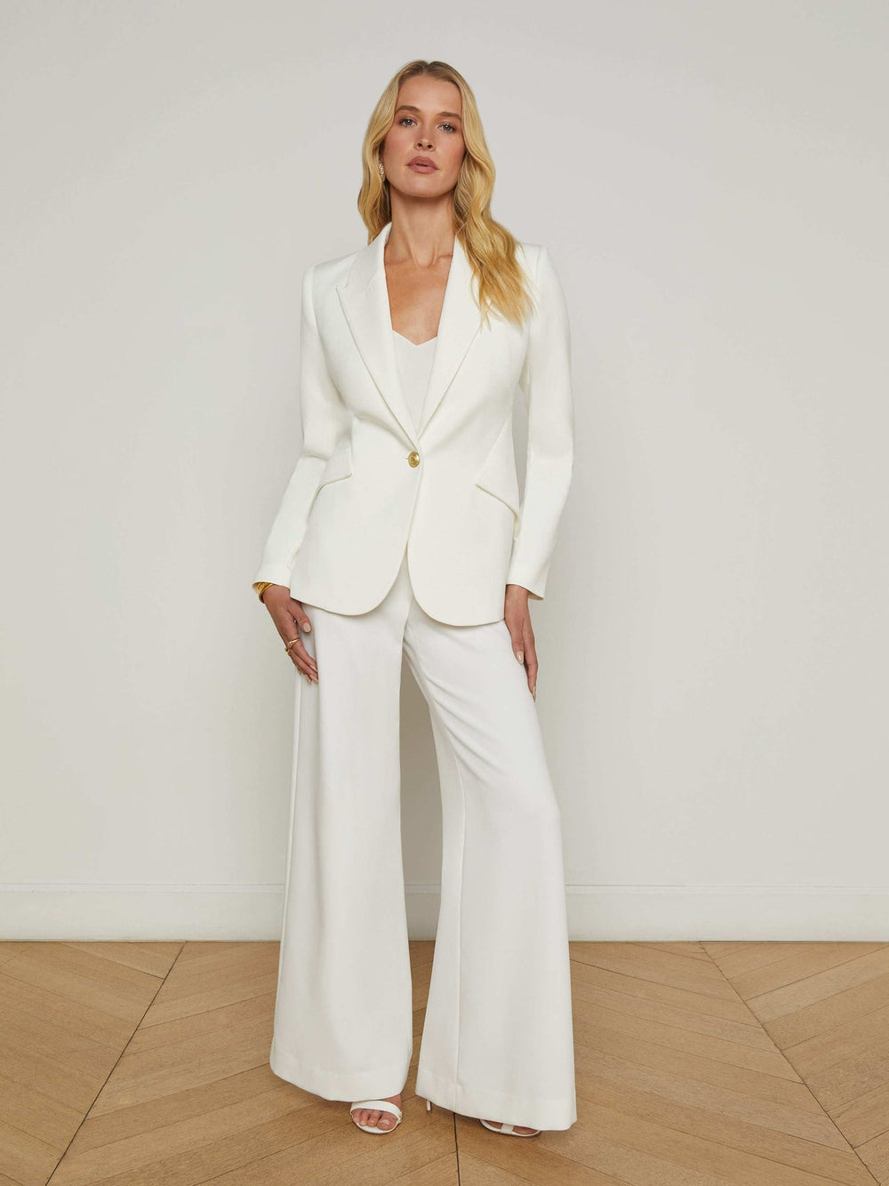 Chamberlain Blazer in White | L'AGENCE Women