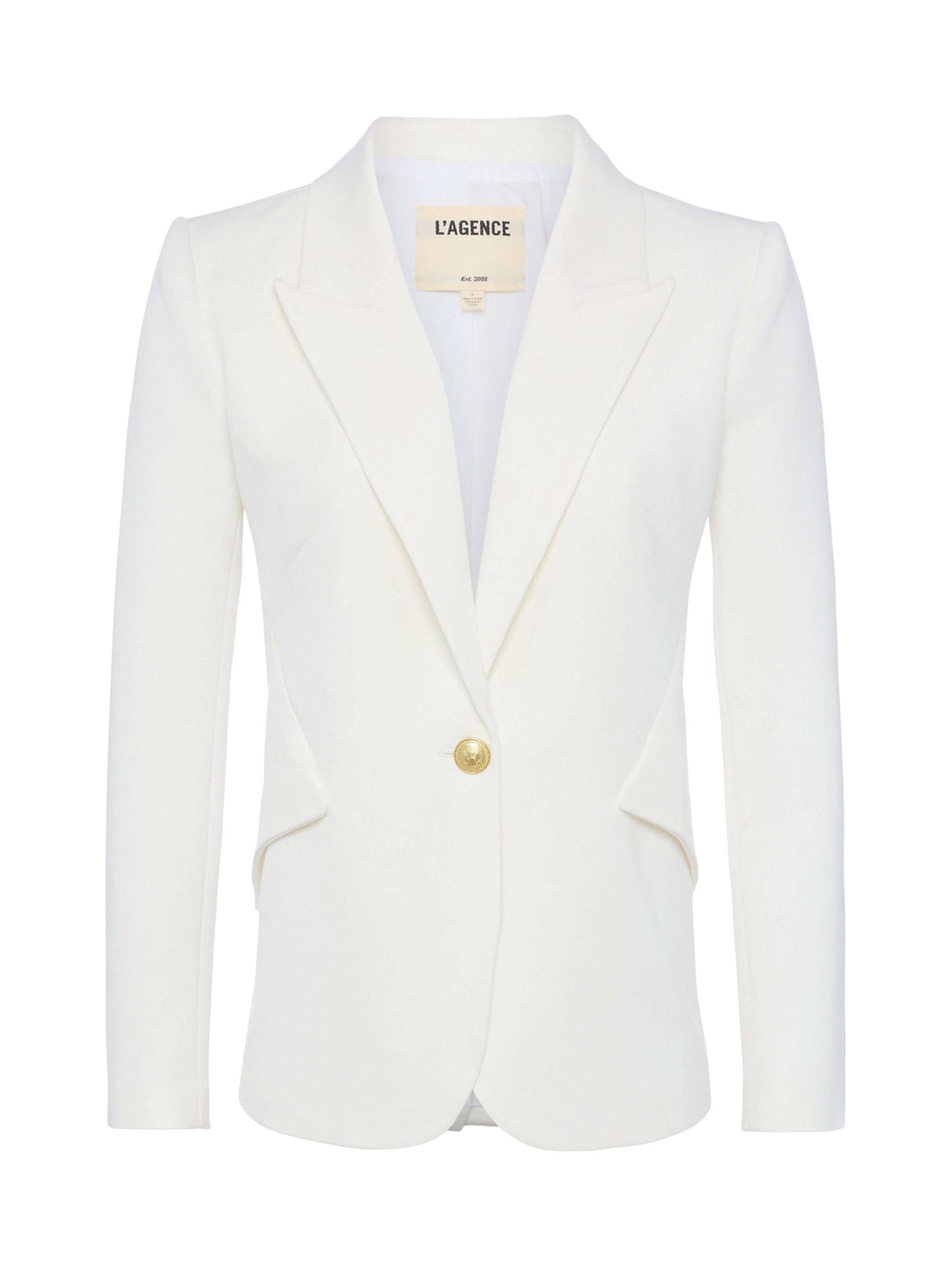 Chamberlain Blazer in White | L'AGENCE Women