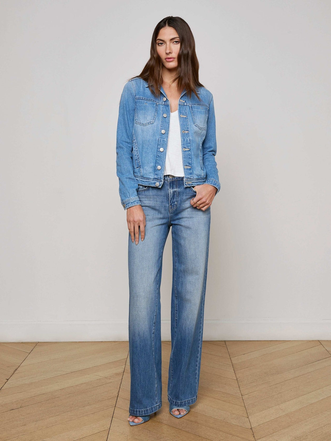 Celine Jean Jacket in Caster | L'AGENCE sale