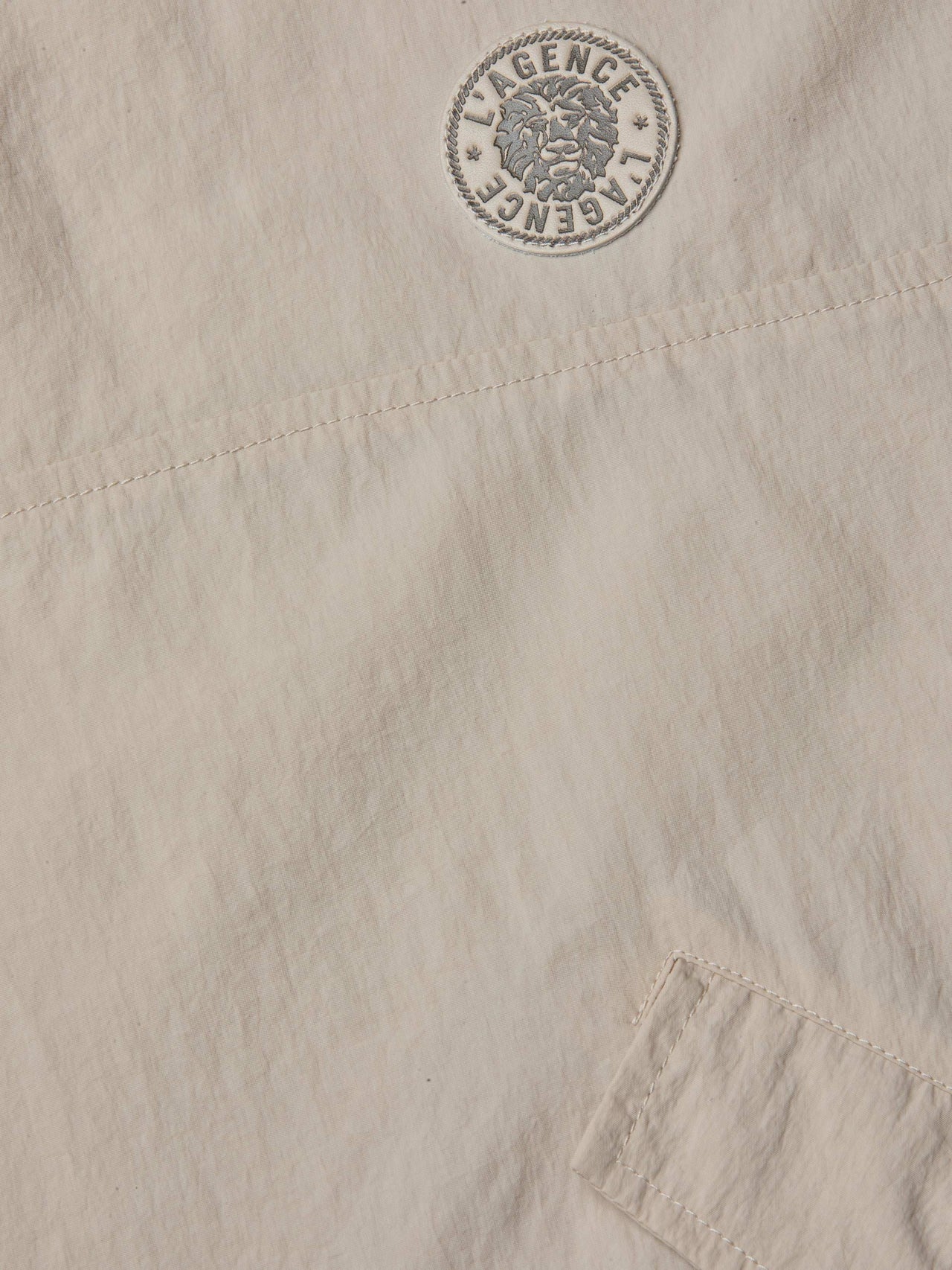 Bronwyn Cropped Windbreaker in Cement | L'AGENCE near me