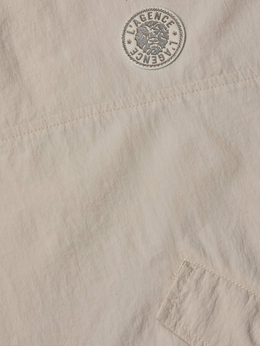 Bronwyn Cropped Windbreaker in Cement | L'AGENCE near me