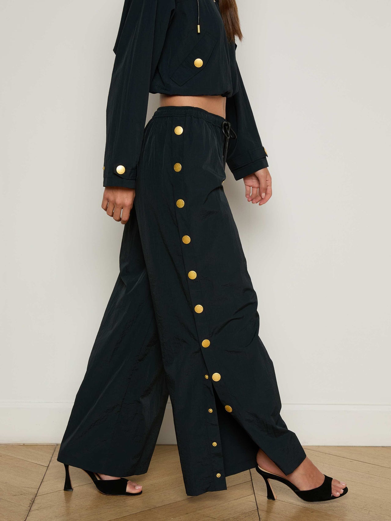Valkyrie Snap Pant in Black | L'AGENCE for sale
