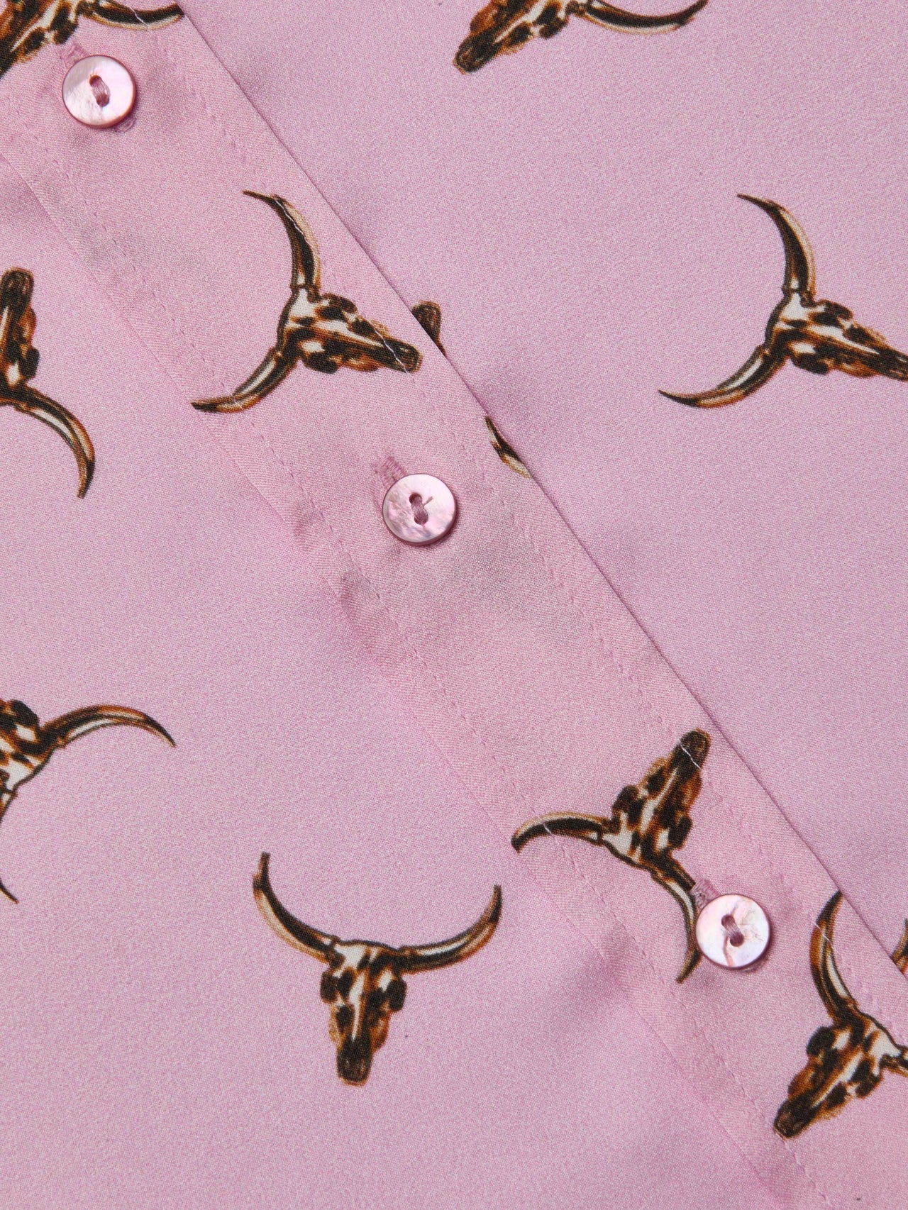 Dani Silk Blouse in Blush/Bronze Bulls Head | L'AGENCE discount