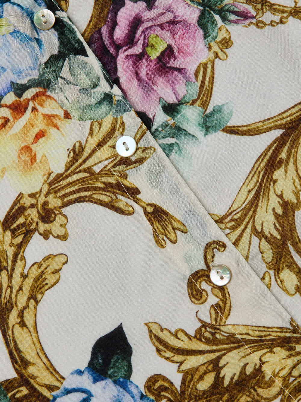 Camille Blouse in Vintage White Small Floral Baroque | L'AGENCE sale