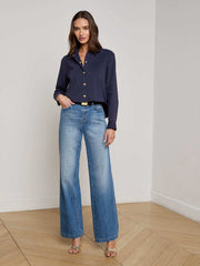 Cosette Shirt in Midnight | L'AGENCE discount