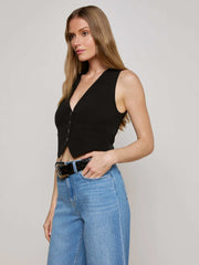 Jianna Vest in Black | L'AGENCE US