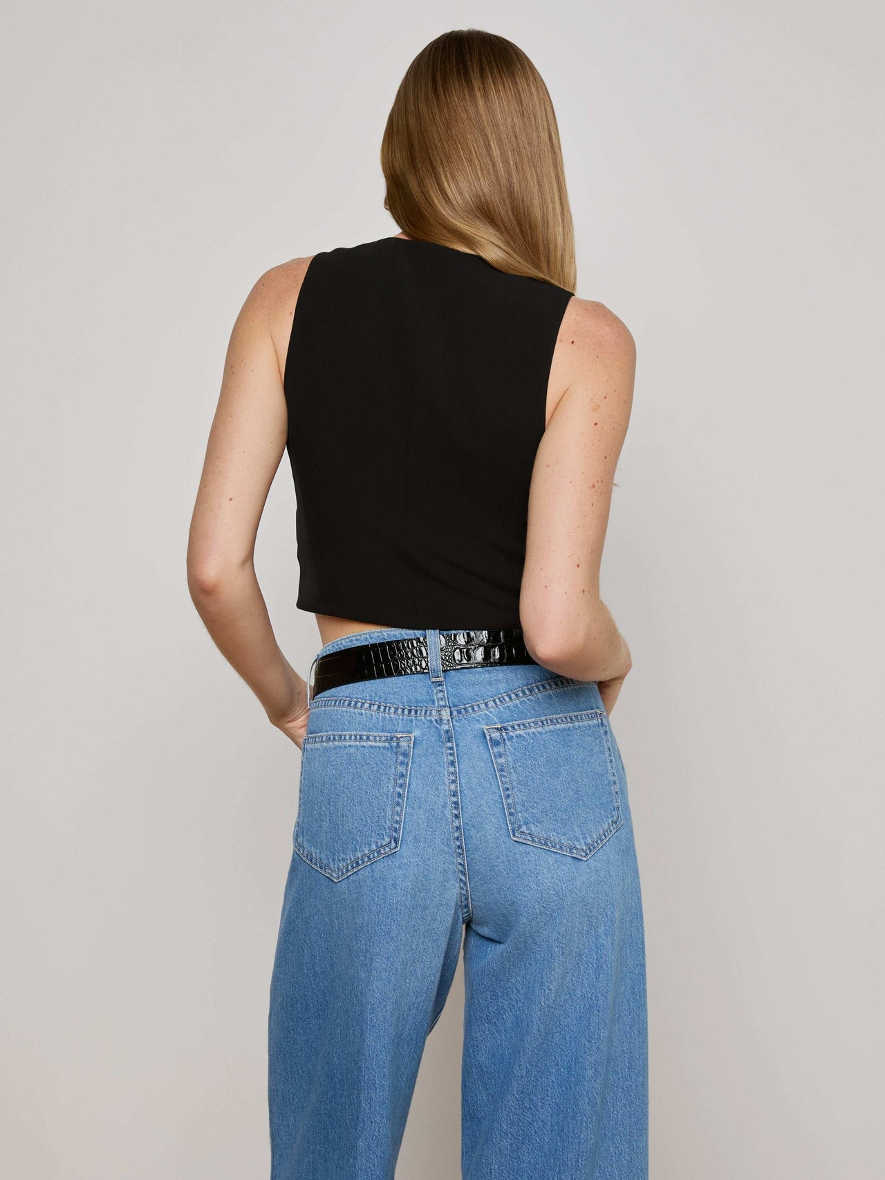 Jianna Vest in Black | L'AGENCE US