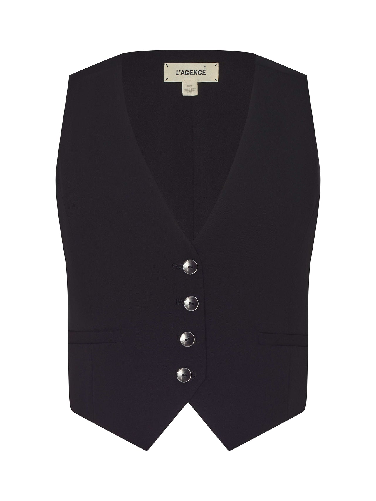 Jianna Vest in Black | L'AGENCE US