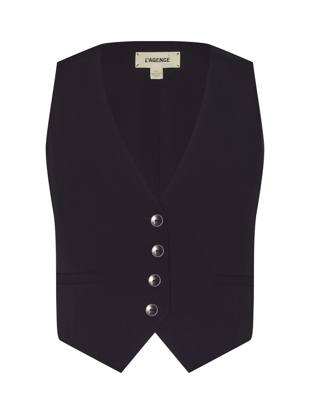 Jianna Vest in Black | L'AGENCE US