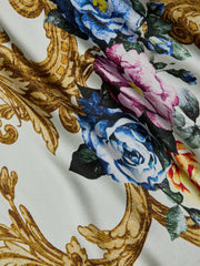 Serita Silk Gown in Vintage White Large Floral Baroque | L'AGENCE Women
