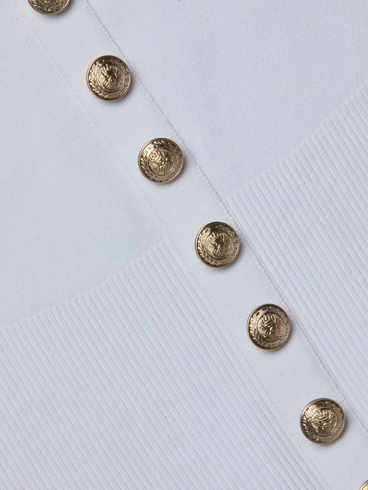Lanetta Top in White/Gold | L'AGENCE for sale