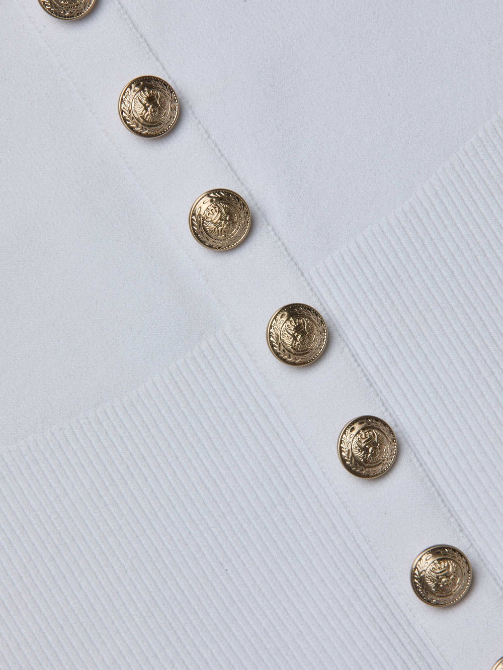Lanetta Top in White/Gold | L'AGENCE for sale