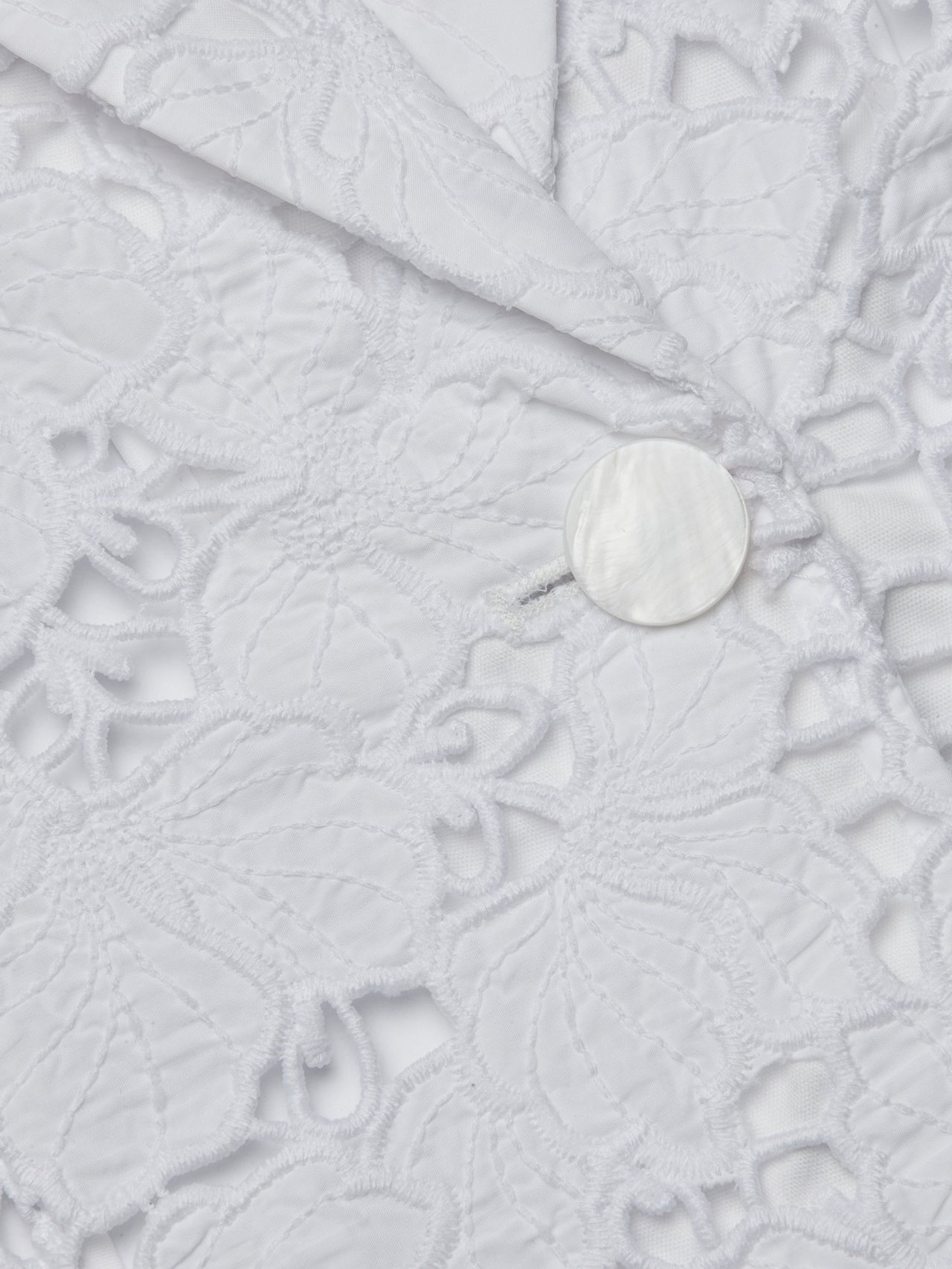 Clementine Lace Blazer in White | L'AGENCE for sale