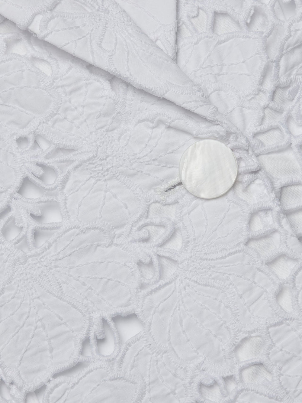 Clementine Lace Blazer in White | L'AGENCE for sale