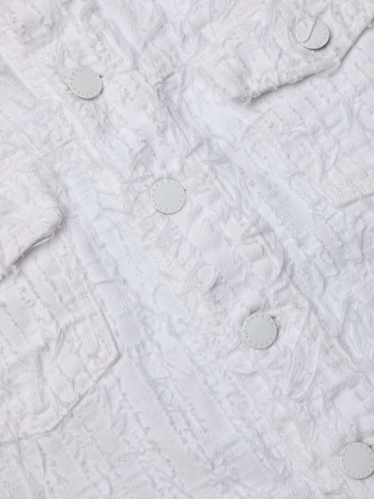 Koda Cropped Jean Jacket in Textile Blanc | L'AGENCE for sale