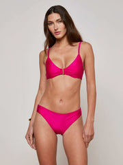 Yazmin Bikini Top in Fuschia | L'AGENCE US