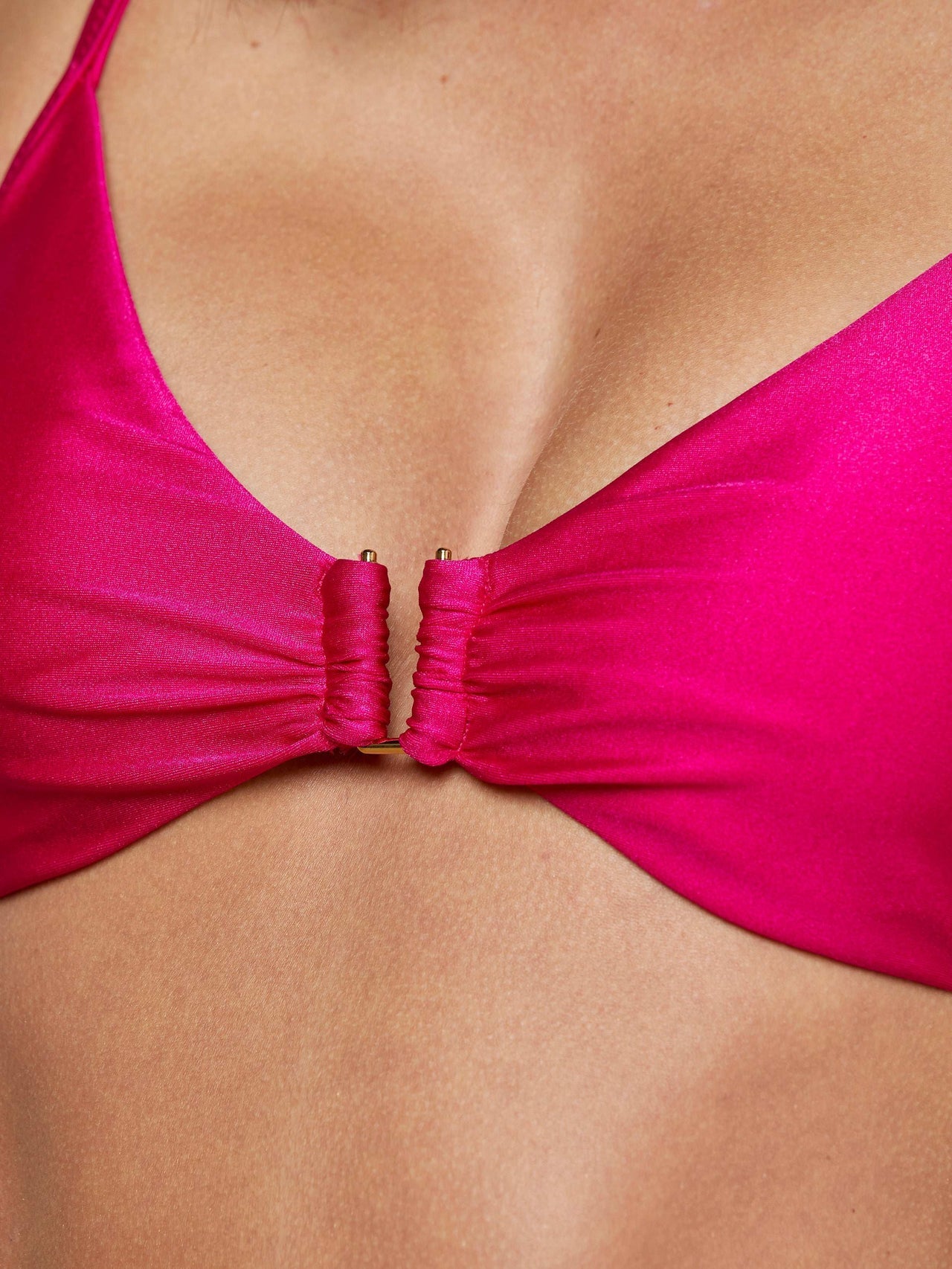 Yazmin Bikini Top in Fuschia | L'AGENCE US
