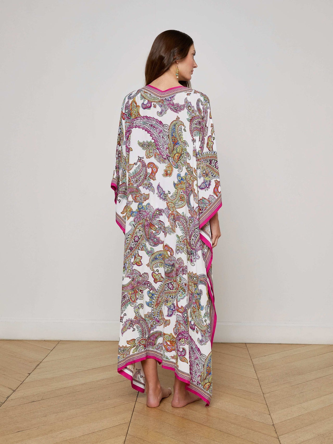 Kara Cover-Up Kimono in Multi | L'AGENCE sale