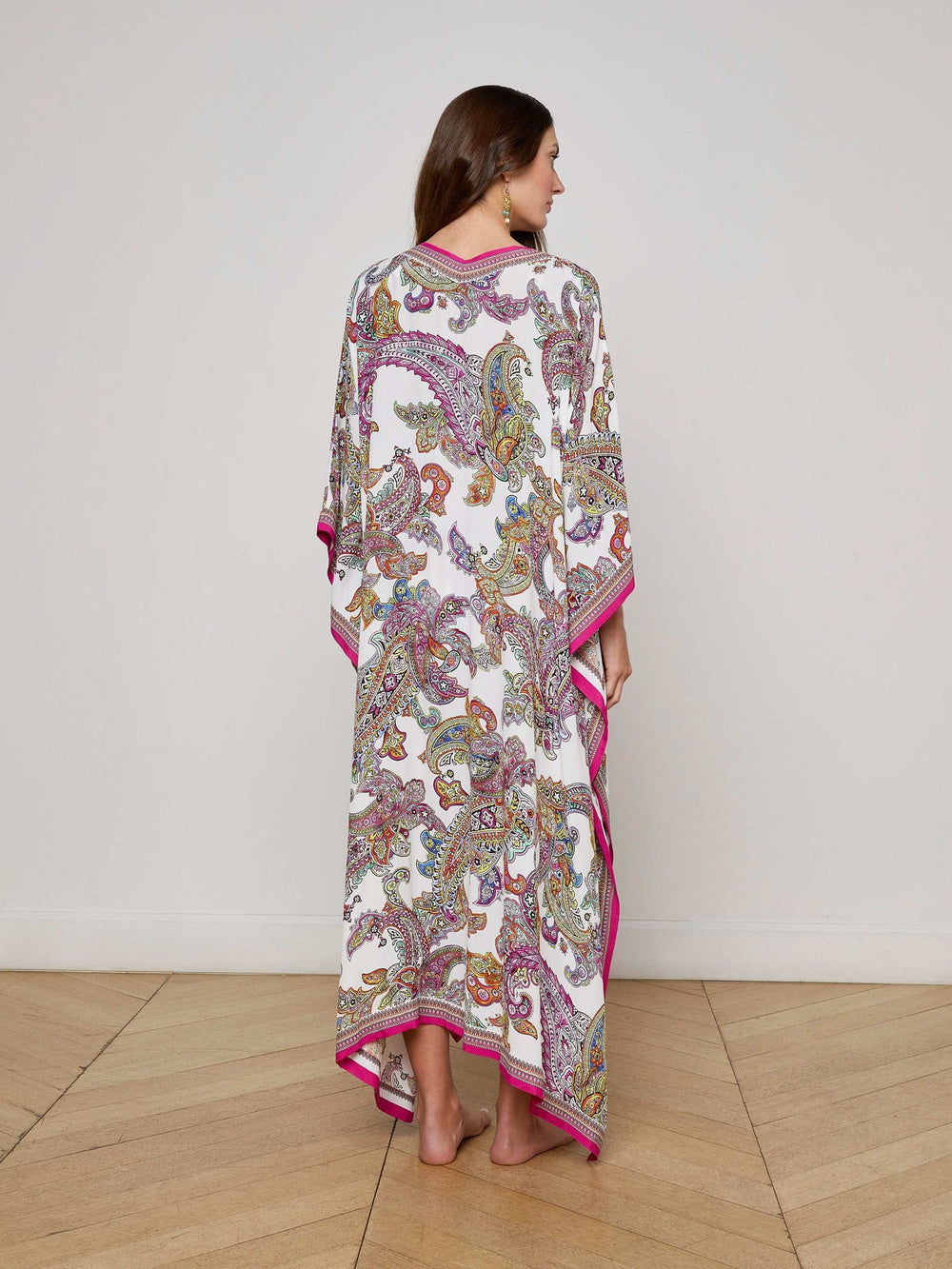 Kara Cover-Up Kimono in Multi | L'AGENCE sale