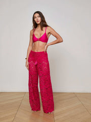 Geraldine Cover-Up Pant in Fuschia | L'AGENCE Women