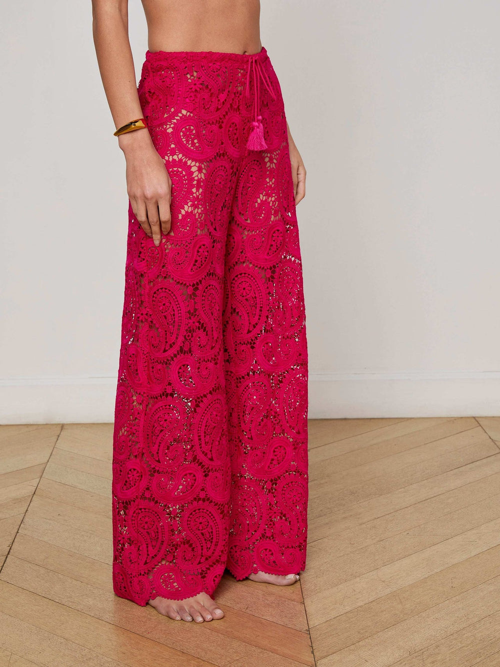 Geraldine Cover-Up Pant in Fuschia | L'AGENCE Women